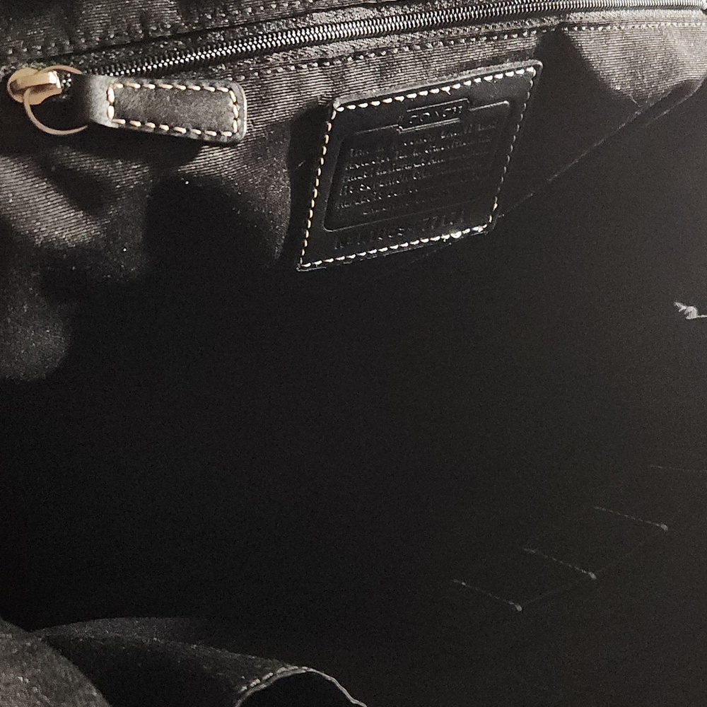 Coach Black Leather Bag - Picture 4 of 4